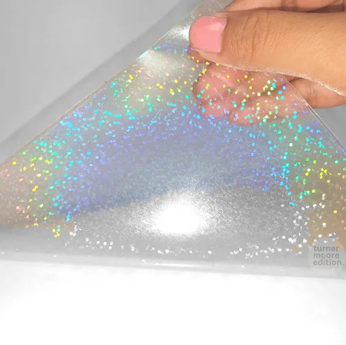Vista 14 de Laminado holográfico de vidrio agrietado, vinilo adhesivo autoadhesivo de 30,5 x 30,5 cm para Cricut, pegatinas, tarjetas de intercambio, fotos