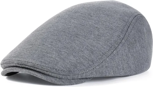 Vista 8 de VOBOOM - Gorra plana de algodón para hombre, diseño Ivy Gatsby Newsboy Negro