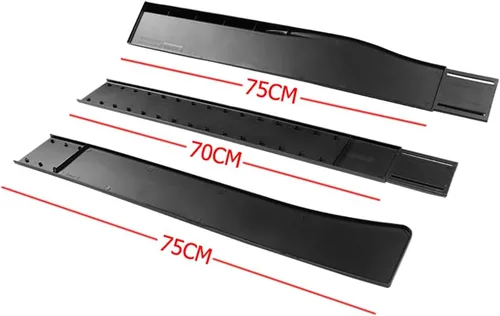 Vista 6 de Juego de 9 piezas de parachoques delantero y extensiones de falda lateral compatible con Dodge Charger SRT 2015-2021, alerón de parachoques