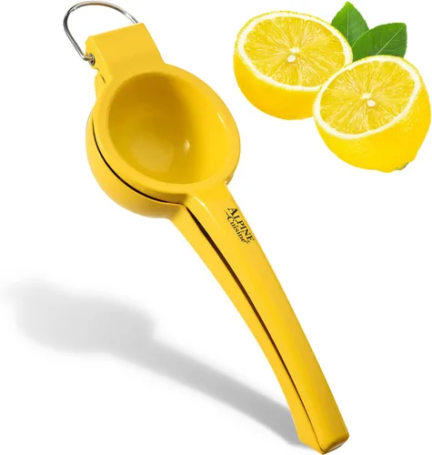 Vista 9 de Alpine Cuisine Exprimidor de limón resistente de 2.95 pulgadas – Exprimidor manual de cítricos de aluminio, prensa manual de cítricos, prensa