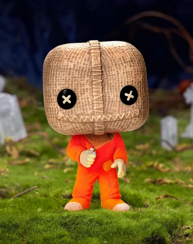 Vista 2 de Funko Figura Spirit Halloween Trick 'r Treat Sam with Razor Flocked POP! Horror Collectible