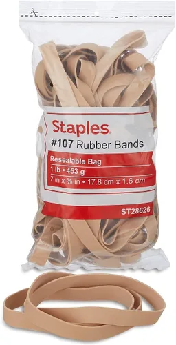 Vista 5 de Staples; Bandas de goma económicas, tamaño #16, 1 libra. 2 1/2 "x 1/16