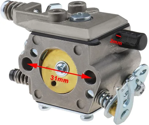 Vista 4 de SING F LTD Repuesto de carburador para motosierra 503281320 502100303 502100302 compatible con Husqvarna 40 45 240EPA 240R 245R 245R Kit de repuesto