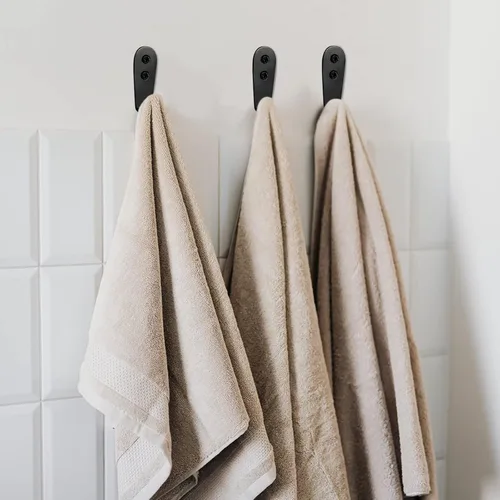 Vista 4 de CGBE Ganchos para colgar toallas de pared, resistentes para colgar toallas, no se oxidan, para colgar toallas, ganchos para toallas exteriores