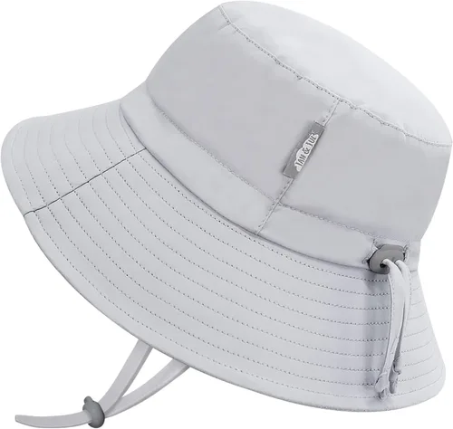 Vista 14 de JAN & JUL - Gorro de sol con capucha de algodón Grow-with-Me para bebés y niños Verde militar