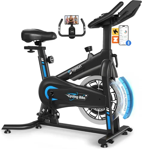 Vista 14 de Exercise Bikes for Home,Spin Bike with Adjustable Magnetic,Brake Pad Resistance Silent Belt Drive,350lbs/300lbs Weight Capacity &Upgraded Version