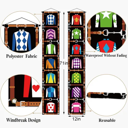 Vista 4 de Nepnuser Kentucky Porche Banner Derby Fiesta Puerta Frontal Ventana Pared Interior Exterior Decoración Cabina de Fotos Telón de fondo