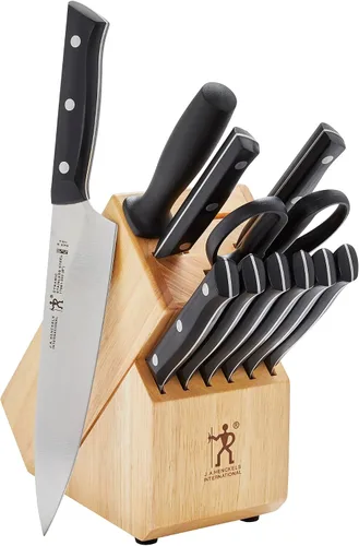 Vista 13 de HENCKELS Dynamic Razor-Sharp - Juego de cuchillos de 12 piezas, cuchillo de chef, cuchillo de pan, cuchillo de carne, diseño alemán informado por