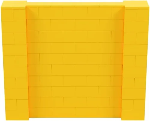 Vista 221 de EverBlock Kit de pared de 5 x 4 pies Bloques de construcción modulares Sistema de pared para edificios, pantallas y estructuras Divisor