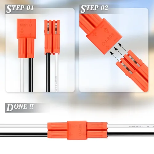 Vista 3 de Zhengmy 6 adaptadores de enchufe E26, base media macho tornillo en la coleta de enchufe de luz para luces LED empotradas