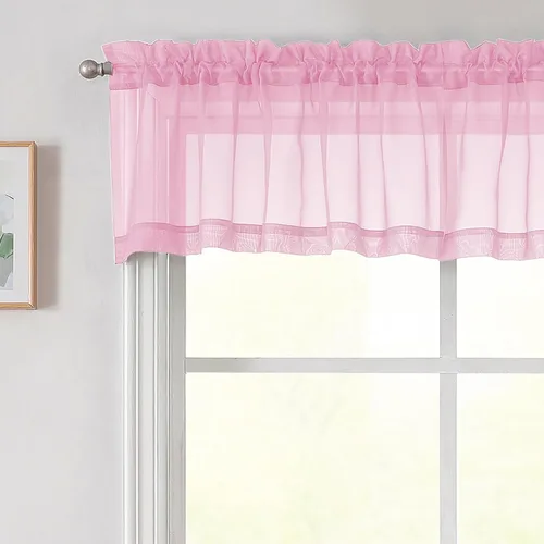 Vista 84 de 2 paneles de cortinas traslúcidas blancas para dormitorio, sala de estar, 96 pulgadas de largo, modernas, suaves, ligeras, con bolsillo para barra