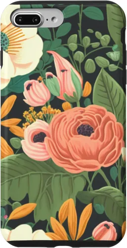 Vista 9 de Funda para iPhone 15 con diseño floral y flores coloridas