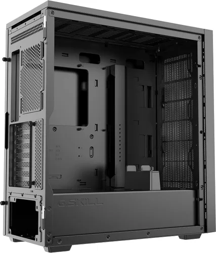 Vista 6 de G.SKILL MD1 Mid-Tower ATX Case con panel lateral de vidrio templado, panel de malla frontal - Negro (GC-AKGW1-MD1)
