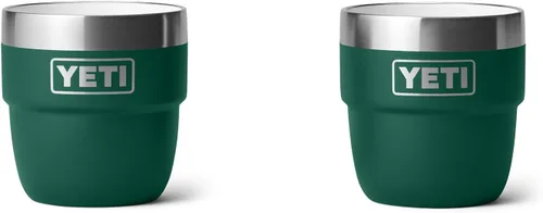 Vista 11 de YETI Rambler - Vaso apilable de 4 onzas, acero inoxidable, taza de café/espresso aislada al vacío, 2 unidades Blanco