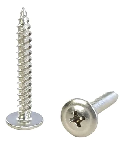 Vista 12 de BCP Fasteners 10 unidades de tornillos Phillips modificados con cabeza de armadura de acero inoxidable 304 de #8 x 1” para madera (BCP1261)