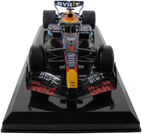 Vista 5 de Fórmula 1 compatible con Red Bull RB19#1 Max Verstappen World Champion Miami GP 2023-1/24 Scale Model Car OR100