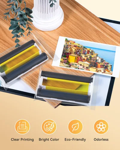 Vista 4 de Cartucho de tinta de color Selphy CP1300 CP1500 KP-108IN compatible con Canon Selphy CP1200 CP1000 CP910 CP900 CP760 CP740 CP Impresora de fotos