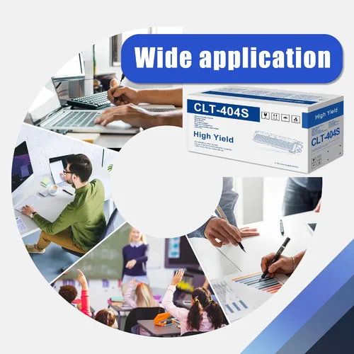 Vista 5 de MOLI - Paquete de 1 cartucho de tóner amarillo CLT-Y404S Y404S compatible para Samsung CLT-Y404S 404S Toner para Xpress C430W C430 C43x C480FW