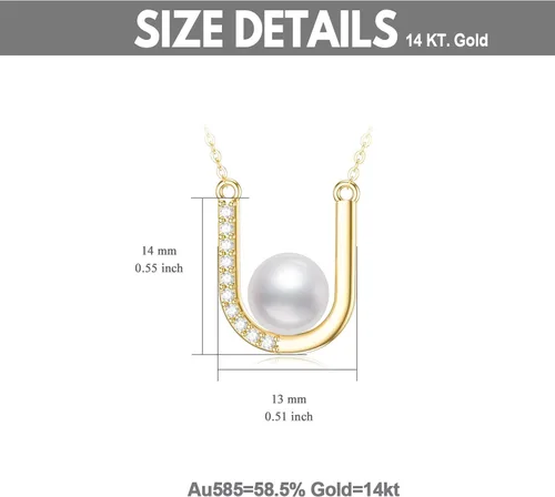 Vista 6 de SISGEM 14K Real Gold Moissanite Necklace for Women,Yellow Gold CrossInfinityHigh Heel ShoeMermaid Pendant Necklaces,Christmas Birthday Jewelry Gifts