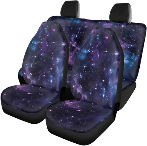 Vista 42 de Howilath 250 USA Anniversary - Juego de 4 fundas de asiento de automóvil de ajuste universal para asientos delanteros y traseros para uso en todas