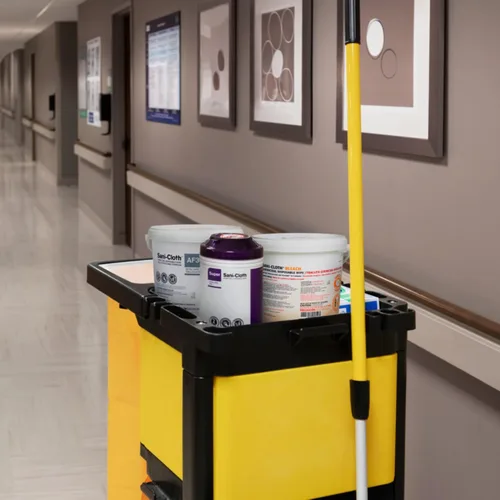 Vista 8 de Sani-Cloth Bleach, toallitas desechables germicidas, toallitas desinfectantes de superficie de grado hospitalario para cuidado de la salud y baño