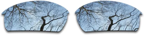 Vista 2 de ToughAsNails 2 pares de lentes polarizadas de repuesto para Oakley Bottlecap negro y plateado cromado