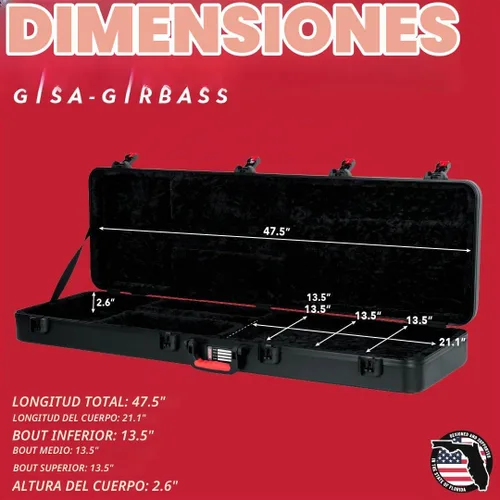 Vista 6 de Gator G-PG ACOUSTIC Pro Go Series. Funda para guitarra acústica.