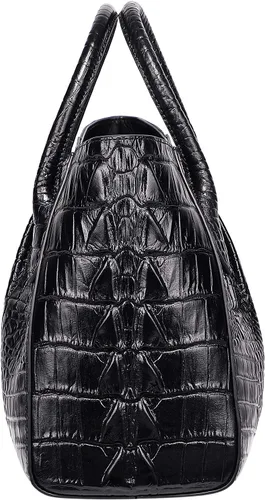 Vista 5 de PIJUSHI Bolsos de cocodrilo para mujer, bolso de mano con asa superior para mujer