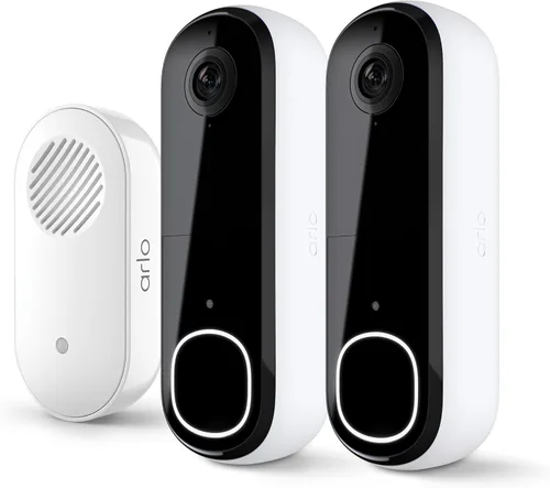 Vista 12 de Arlo Timbre de video 2K (2.ª generación) inalámbrico o con cable - 1 cámara