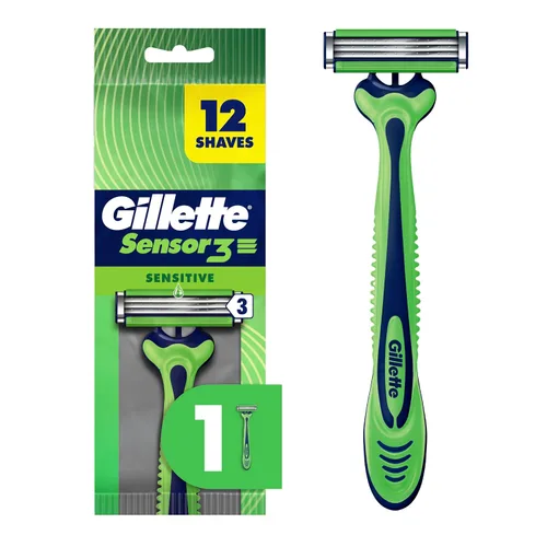 Vista 14 de Gillette Sensor3 Sensitive - Maquinilla de afeitar desechable para hombre, 4 maquinillas de afeitar
