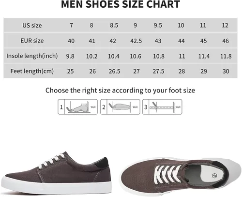 Vista 6 de yageyan Zapatos de lona para hombre Zapatillas bajas Zapatillas blancas de moda para hombre Zapatos casuales