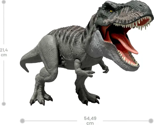 Vista 7 de Mattel JCH02 Jurassic World Rebirth Power Devour Tyrannosaurus Rex Figura de dinosaurio