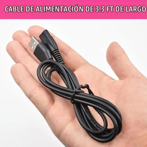 Vista 3 de Pinkind Cargador de repuesto para cortapelos Limural, cable de carga compatible con afeitadoras eléctricas Limural para hombres, cable de carga USB