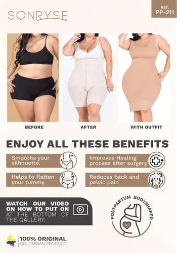 Vista 5 de Sonryse Fajas Colombianas Posparto C-section Postpartum Shapewear for Women