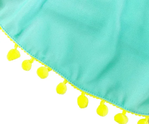 Vista 6 de M2C Conjunto de bikini de dos piezas para niñas con tirantes cruzados, Arco iris