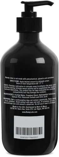 Vista 3 de Lubricante personal. Lubricante natural Nooky Lube a base de agua para hombres y mujeres. 16 onzas. Fabricado en Estados Unidos