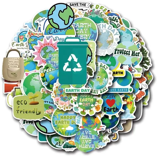 Vista 11 de Pegatinas de caza de tesoros con GPS 56 calcomanías de vinilo impermeables para botellas de agua, bicicleta, laptop, refrigerador, equipaje