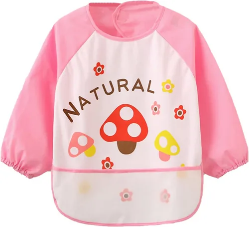 Vista 9 de JNINTH Baberos impermeables y lavables para comer y jugar delantal (6-36 meses)