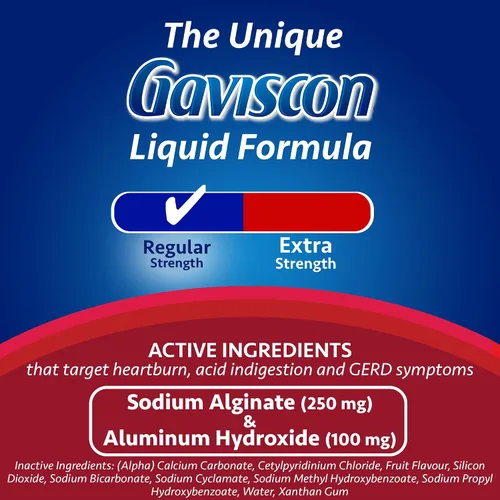 Vista 3 de (CN) Gaviscon - Líquido calmante ICY Mint, Gaviscon Liquide Apaisant Menthe Glacee
