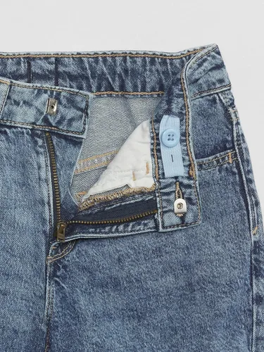 Vista 3 de GAP Pantalones cortos de mezclilla de tiro alto para niña