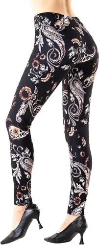 Vista 24 de Ndoobiy pantalones de yoga para mujer, pantalones de entrenamiento básicos, leggings impresos, leggings suaves y mantecosos Un juego