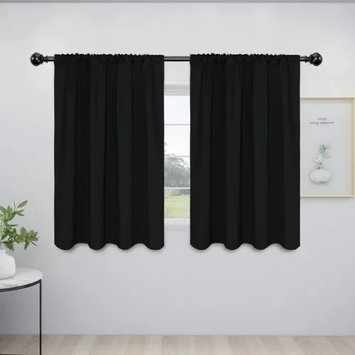 Vista 110 de Easy-Going - Cortinas opacas con bolsillo para varilla para dormitorio, cortinas de ventana para oscurecer la habitación para sala de estar