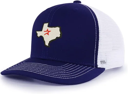 Vista 17 de Houston Texas Gorras De Camionero De Malla Personalizadas Gorras Unisex Bordadas Gorras Negro
