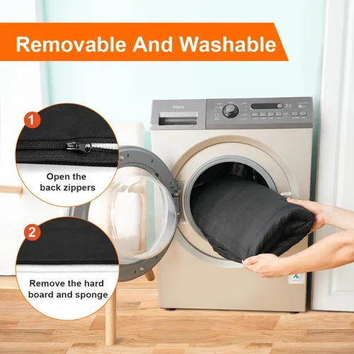 Vista 8 de Vailge Funda de asiento de automóvil para perros, extensor de asiento trasero grande para perros, impermeable, no inflable, parte inferior dura
