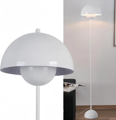 Vista 24 de COSYLUX Lámpara de pie moderna para sala de estar, lámpara de pie alta industrial para dormitorio, pantalla de metal que refleja la luz, lámpara