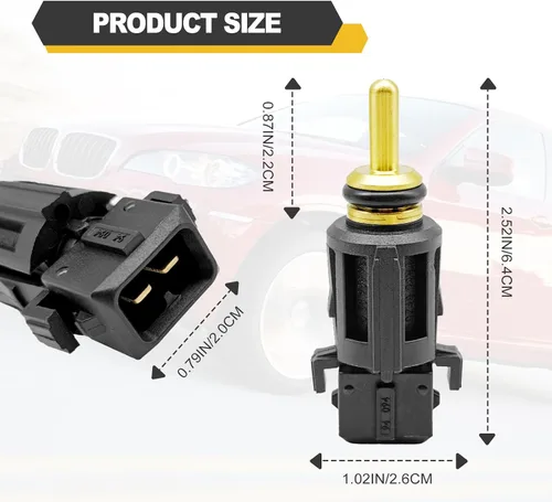 Vista 3 de Sensor de temperatura del refrigerante en manguera inferior del radiador compatible con BMW 1998-2013 Z4 E87 M5 E46 E39 E60 E81 M3 M6 E90 X3 X5 F10
