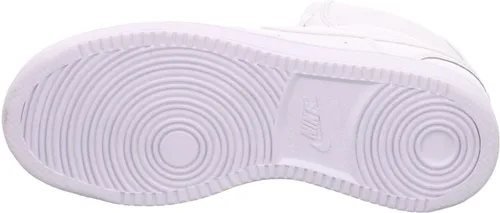 Vista 3 de Nike Tenis Court Vision Mid para mujer, NegroBlanco, 7