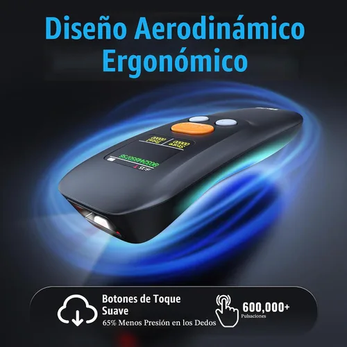 Vista 3 de Tera Escáner de código de barras 2D inalámbrico portátil: BT 2.4G USB 1.4