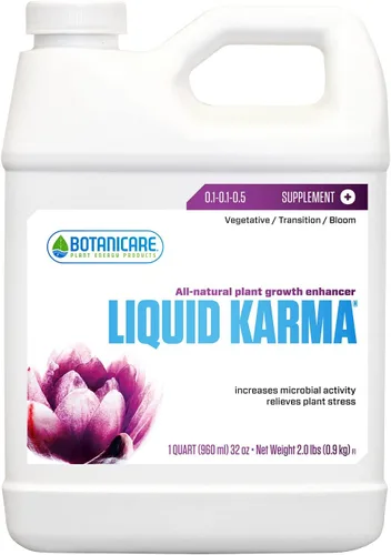 Vista 12 de Botanicare líquido Karma para el crecimiento de la Planta Suplemento 0.1 – 0.1 – 0.5 Fórmula, 1 galón, Sencillo
