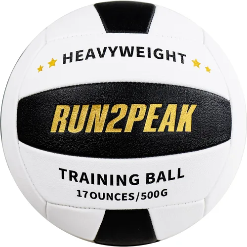 Vista 13 de RUN2PEAK Setter Training Volleyball Official Size 5 Volleyballs Heavy Weight Ball PU Practice Volley Balls for Indoor Rebounder Equipment Setters